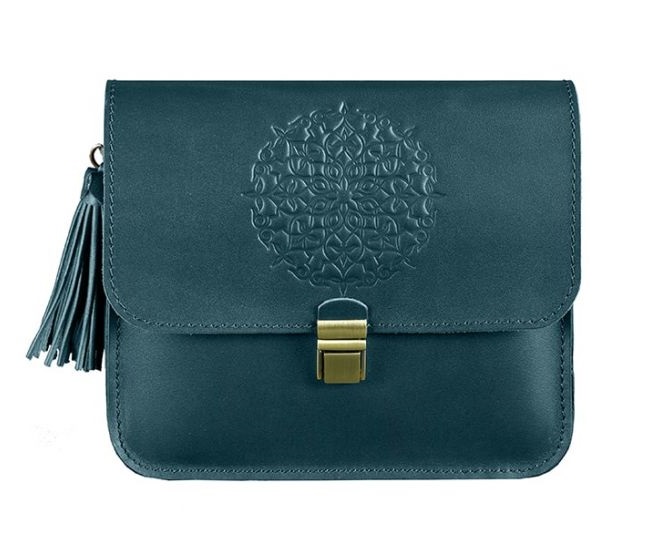 

Сумка женская кожаная BlankNote ЛИЛУ зеленая BN-BAG-3-malachite