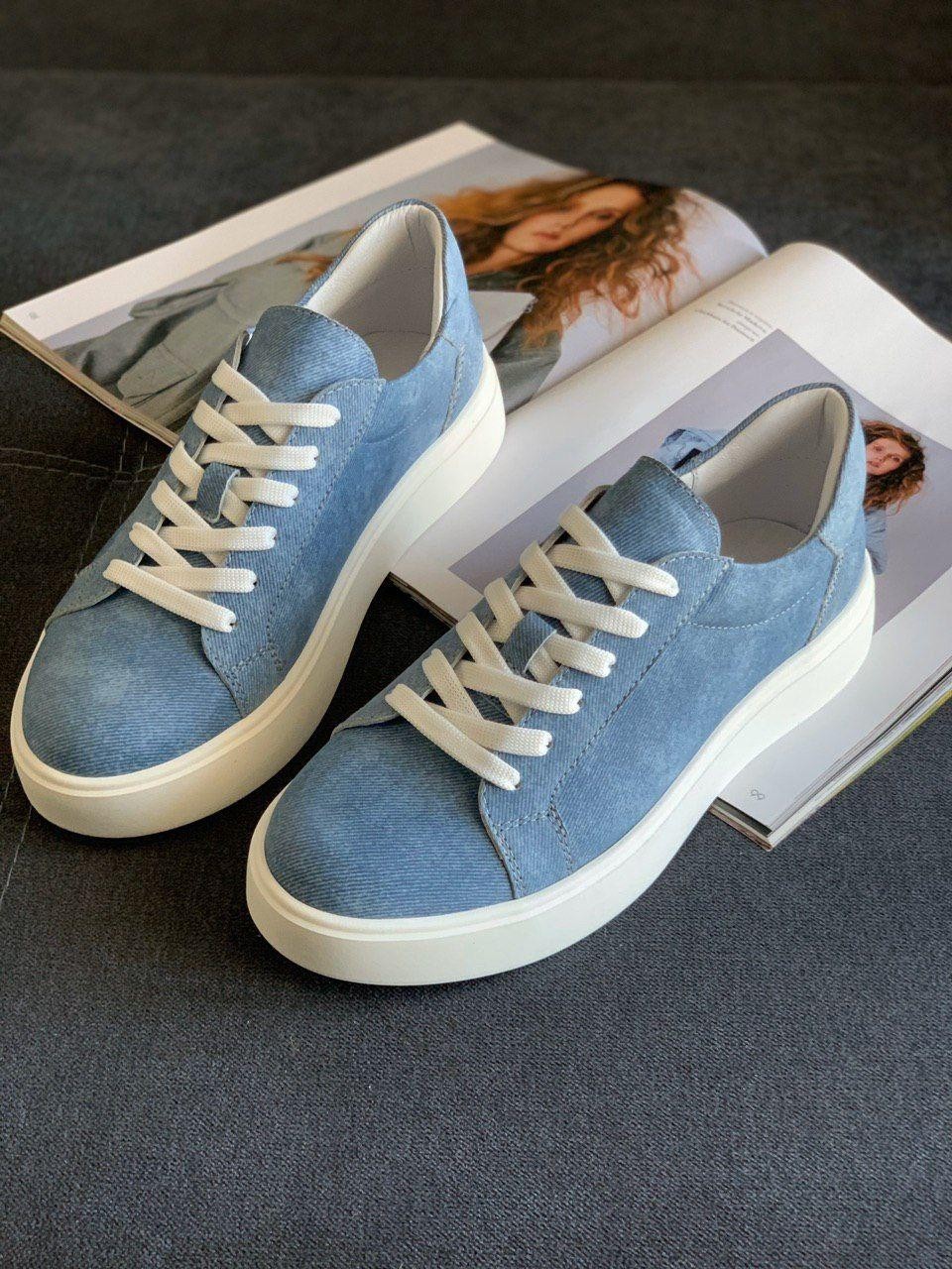 

Кеды женские кожаные Shoozi Bench Джинс 36 синие