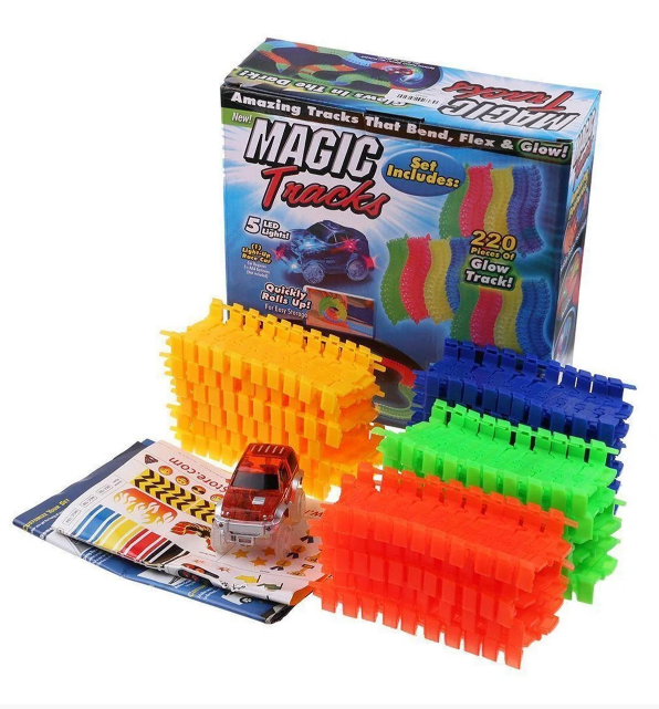 

Гоночная трасса Magic Tracks 220 деталей с LED подсветкой, детский конструктор