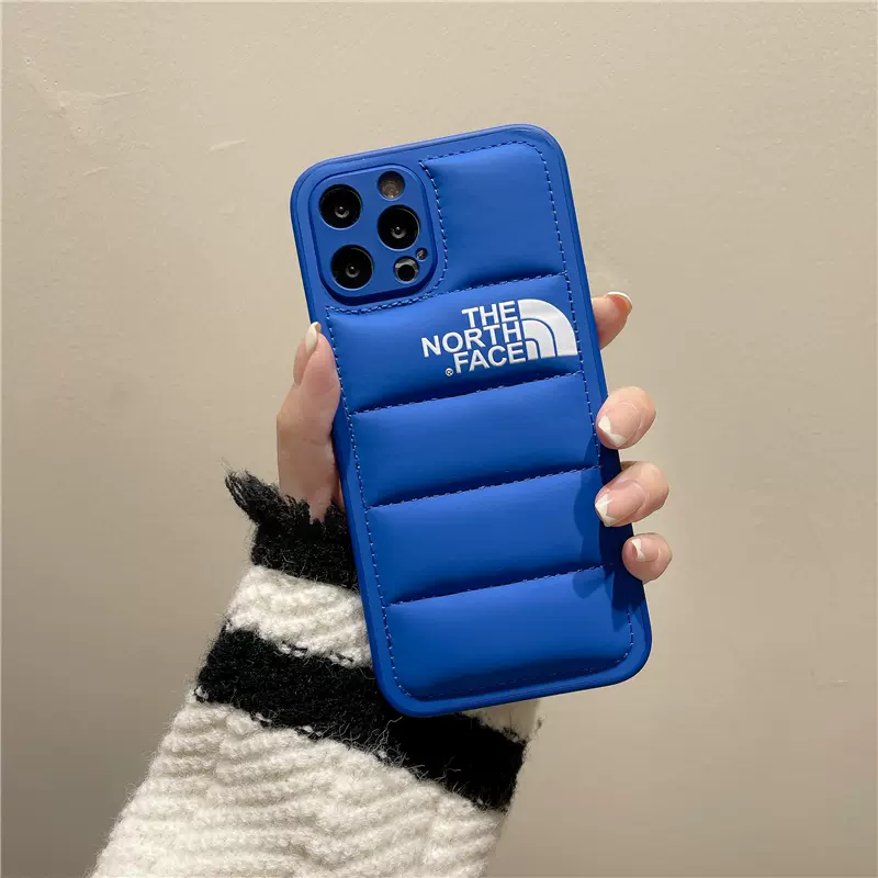 

Пуферный чехол-пуховик TNF для iPhone XR Синий