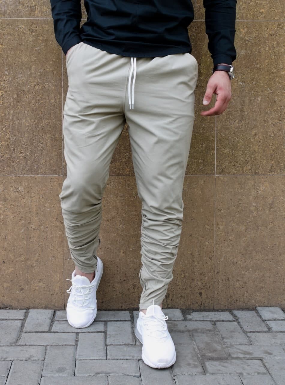 

Брюки R.A. Joggers Zipper  бежевые 2024, Брюки R.A. Joggers Zipper S бежевые 2024-S
