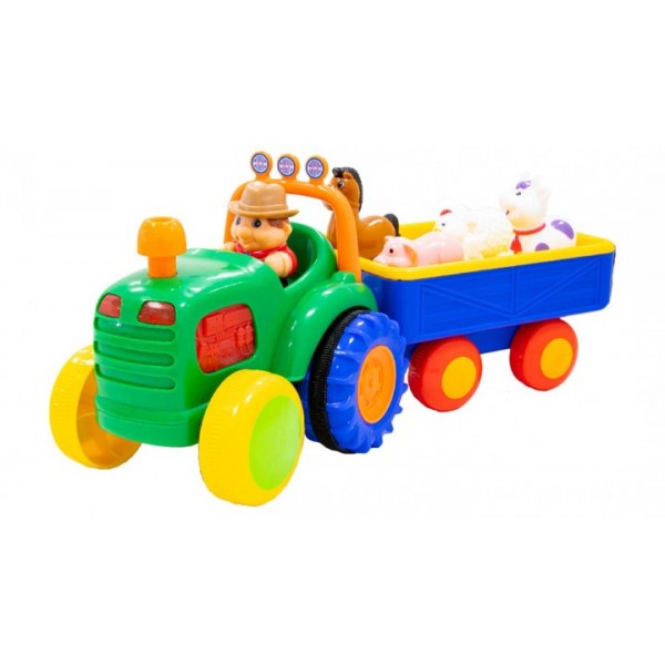

Игрушка Kiddieland Трактор с прицепом на русском языке (049726)
