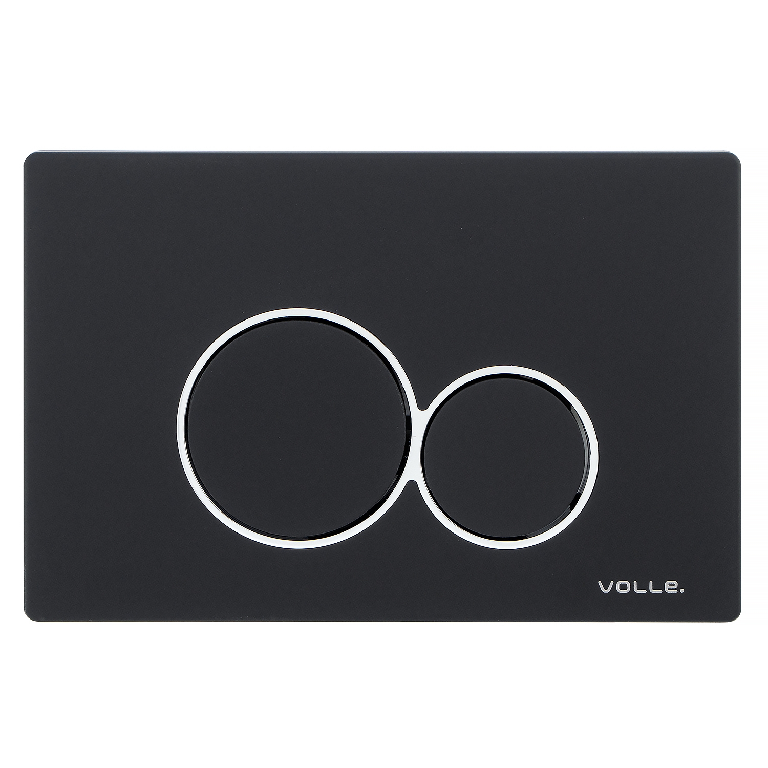 

Панель смыва VOLLE VISO EVO 222123 клавиша смыва, черная, soft-touch, пластик