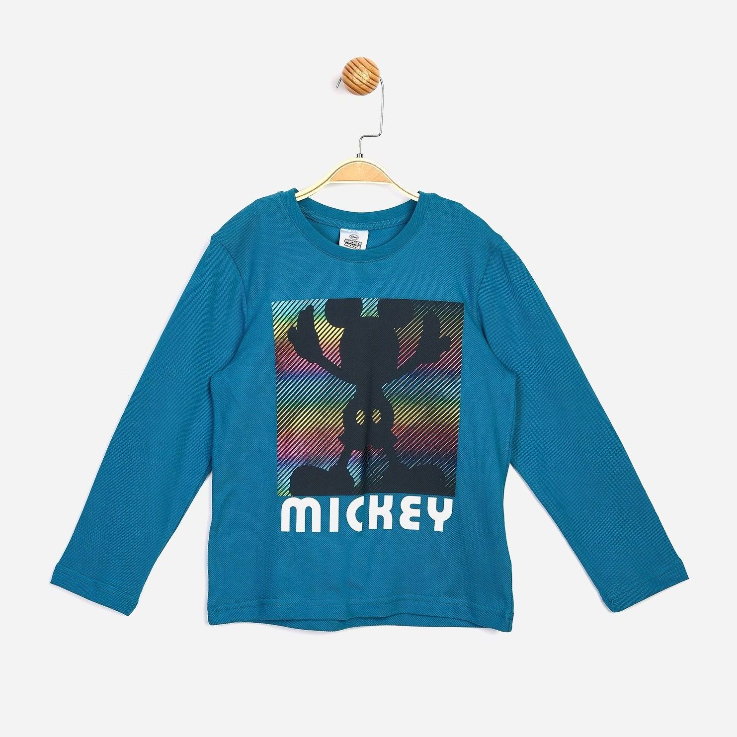 

Футболка с длинными рукавами Disney Mickey Mouse MC16232 104 см Темно-бирюзовая