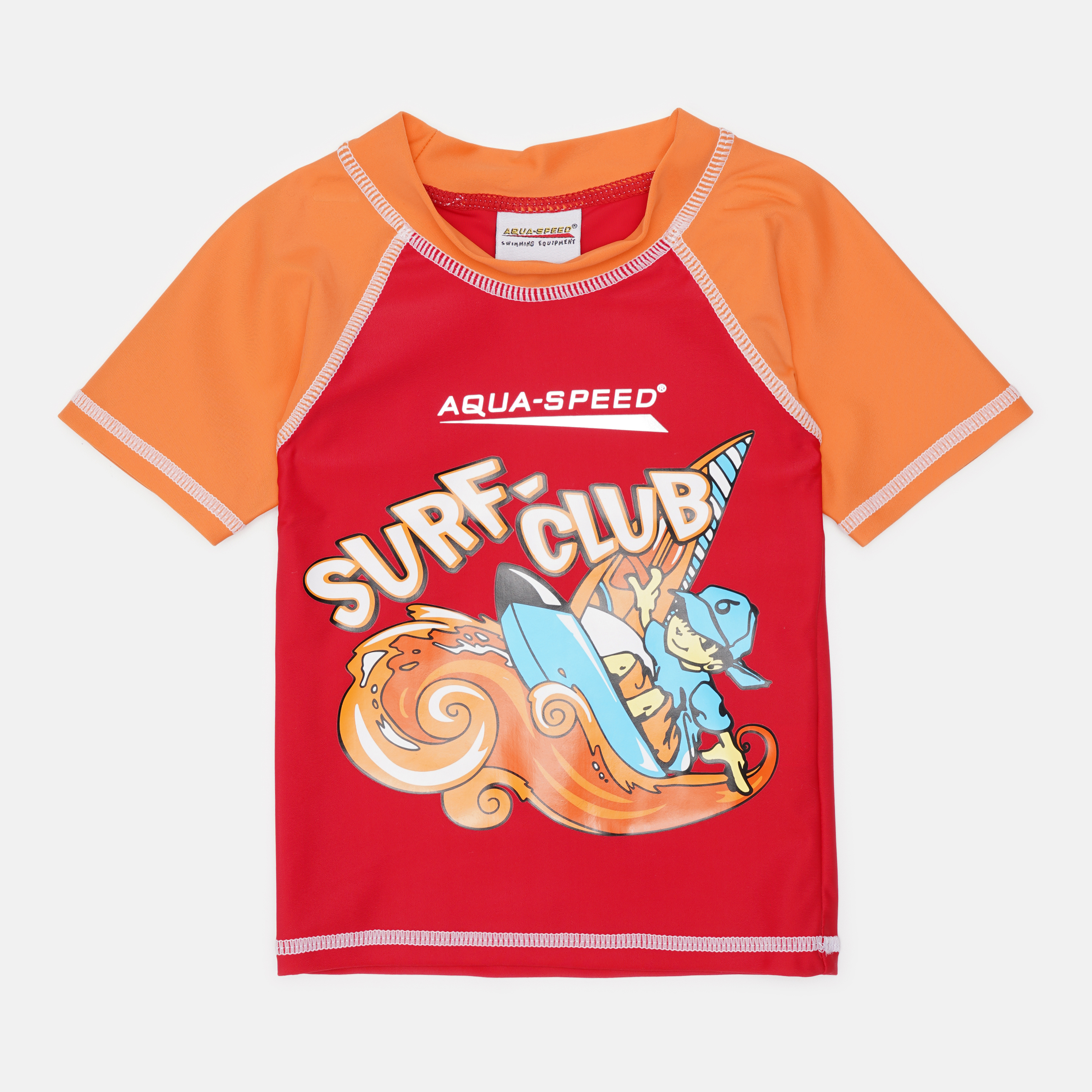 

Футболка для плаванья Aqua Speed SURF-CLUB T-SHIRT 2030 383-31 122 см Красный/Оранжевый