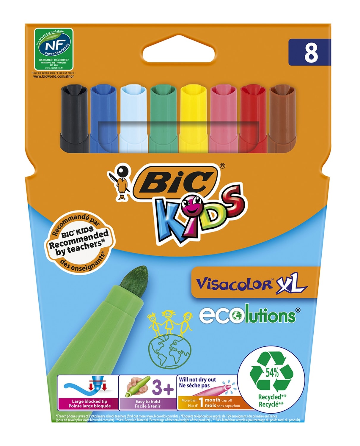 

Фломастери "Kids Visacolor XL", 8 цв. (bc8290062)
