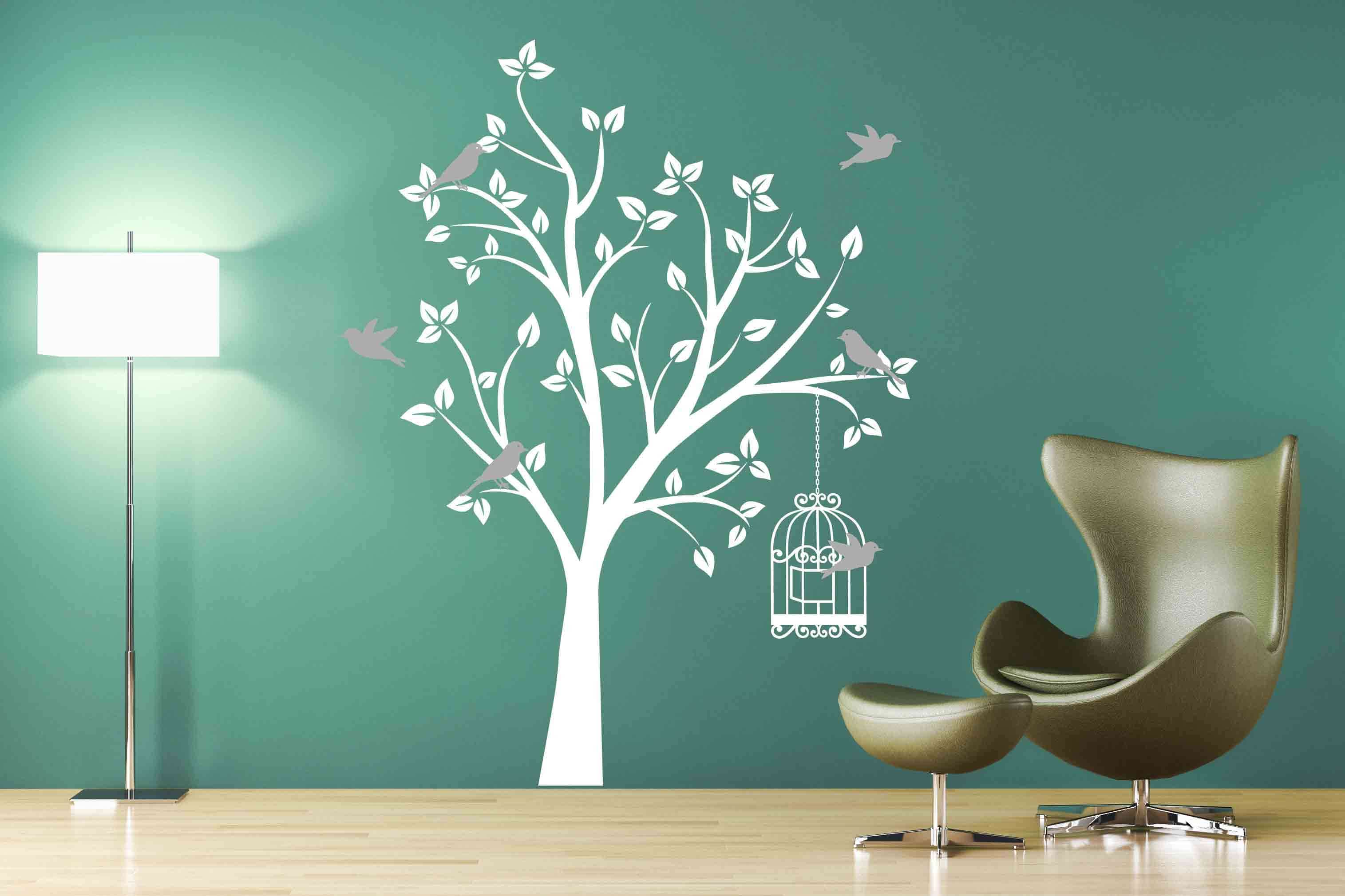 

Интерьерная наклейка Chatte "Дерево с клеткой”, 96 х 140 см.