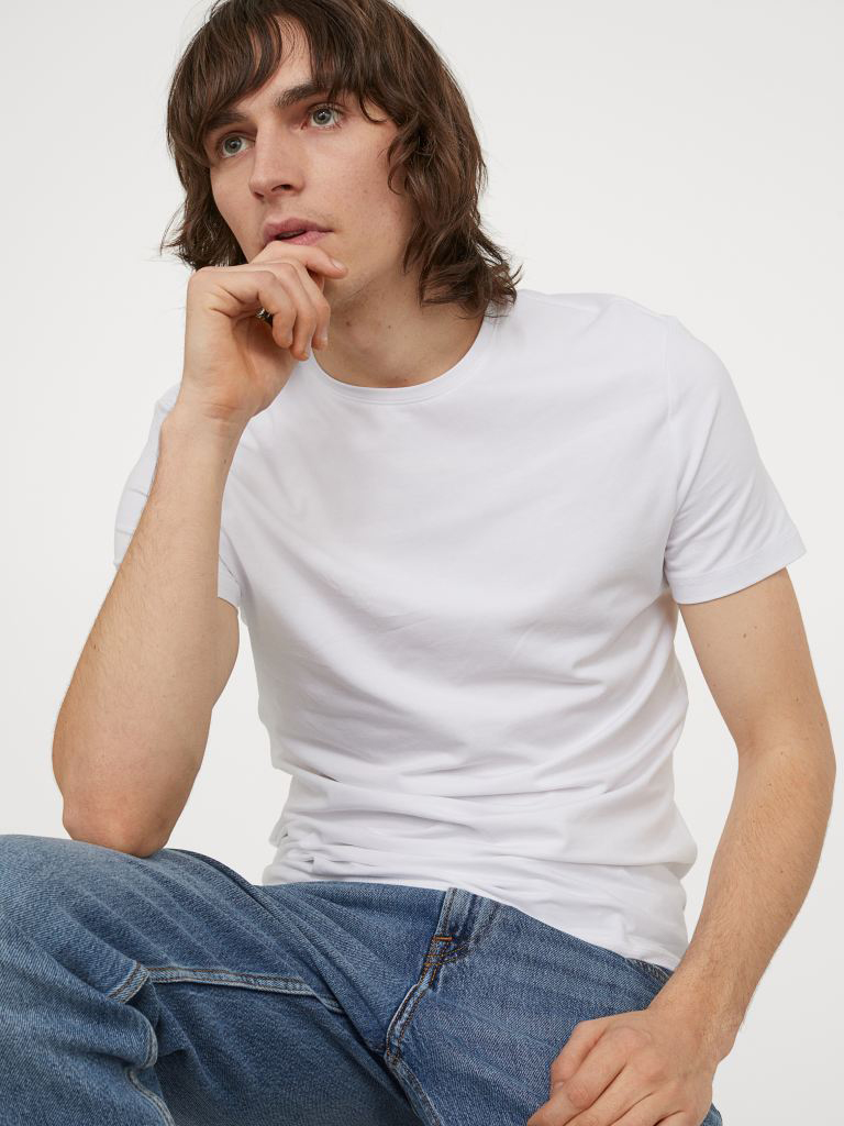 

Футболка H& 9487303abr  Белая, Футболка H&M 9487303abr M Белая