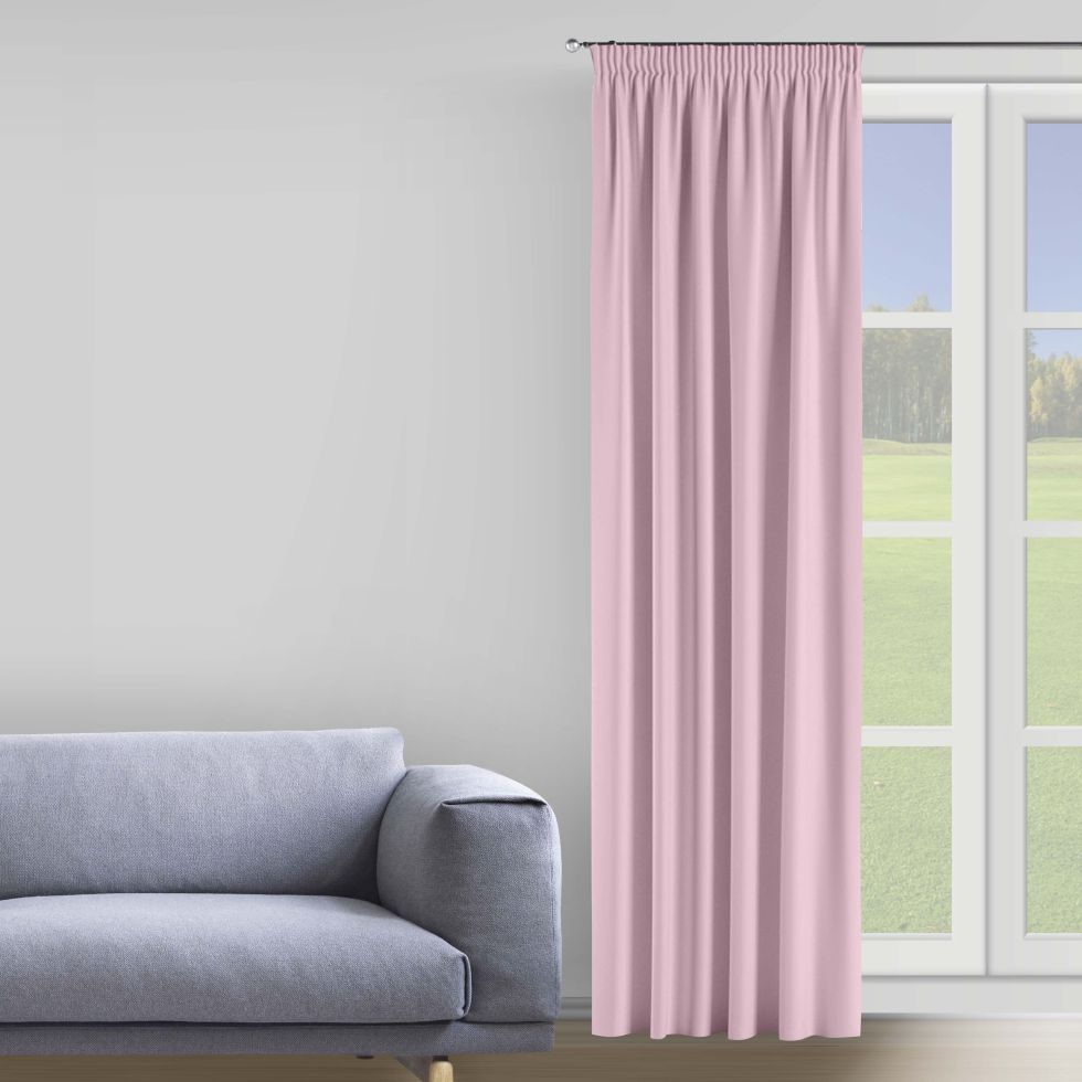 

Штора Decorator 250х275 пудровый бархат на тесьме B215