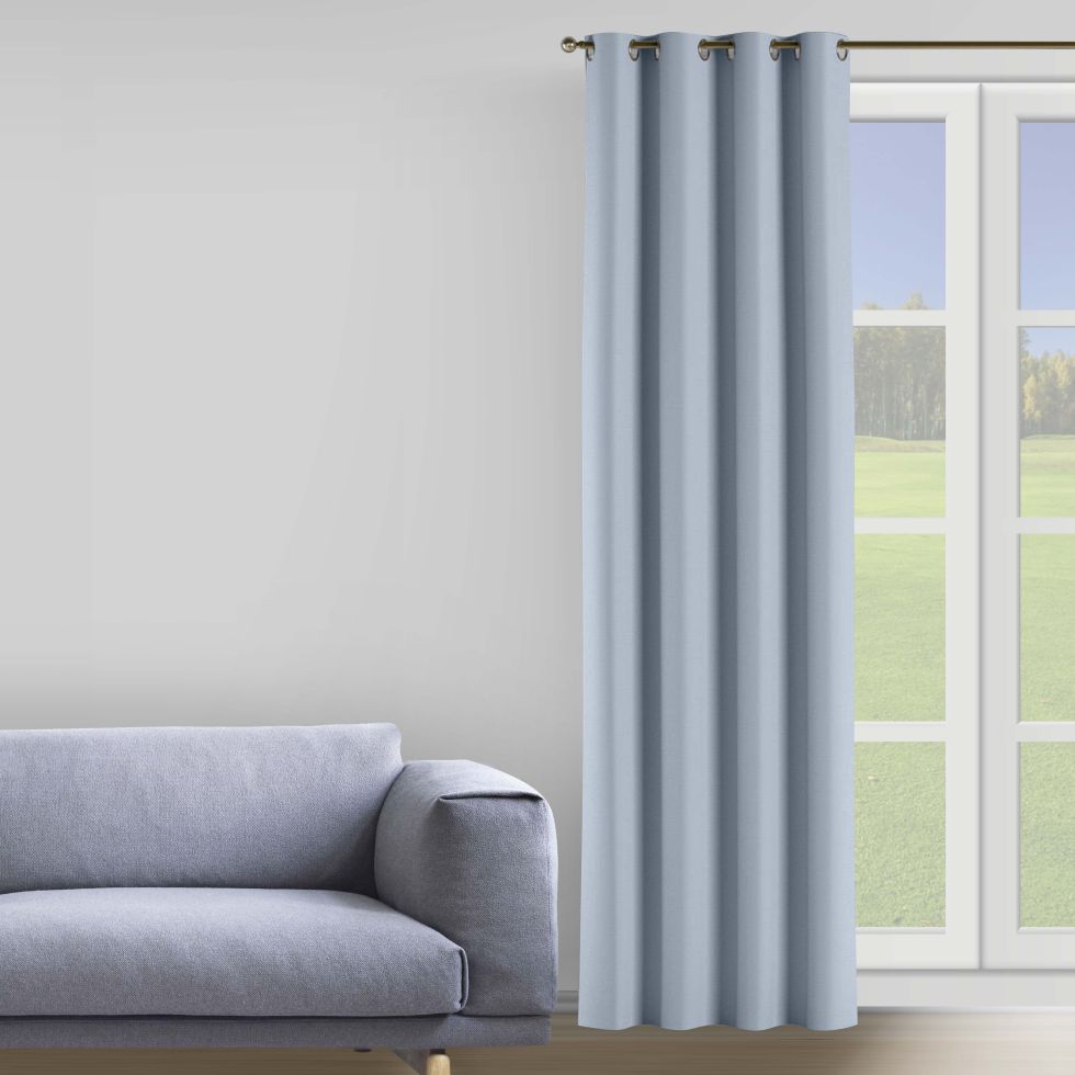 

Штора Decorator 250х258 серый бархат на люверсах B237