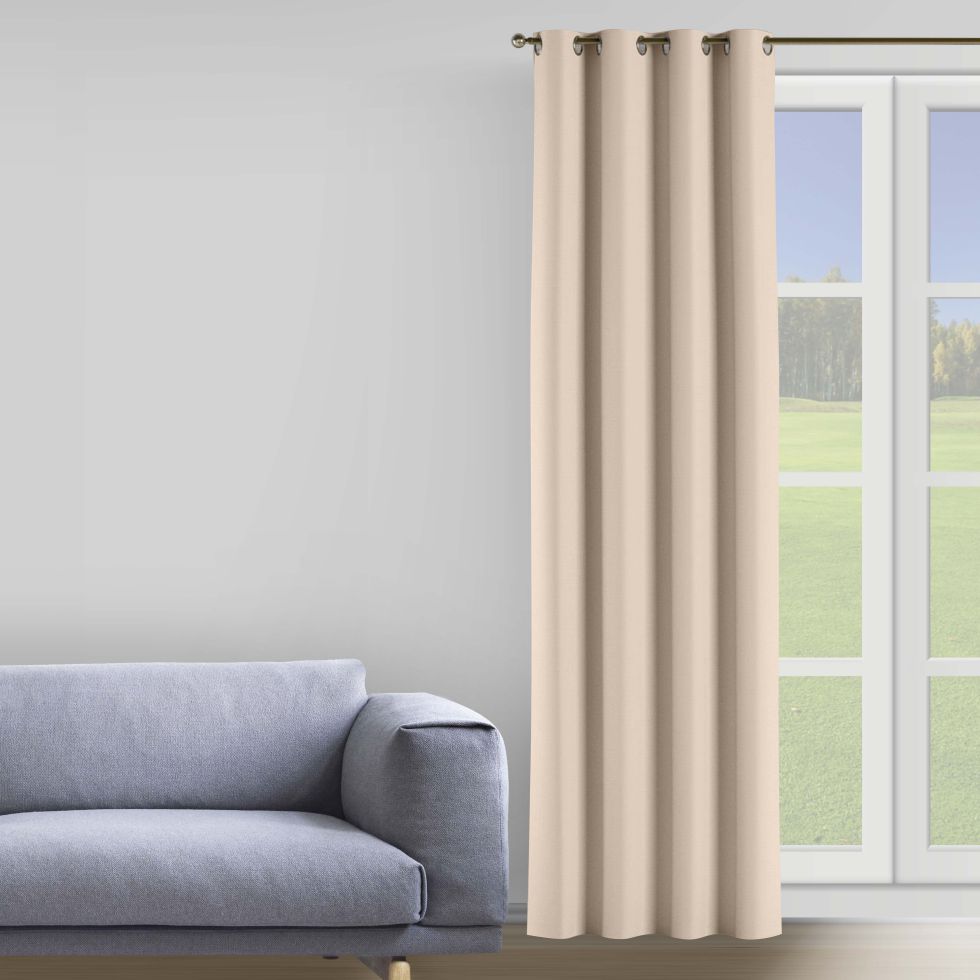 

Комплект штор Decorator 2 шт 250х258 светло-бежевый бархат на люверсах B203