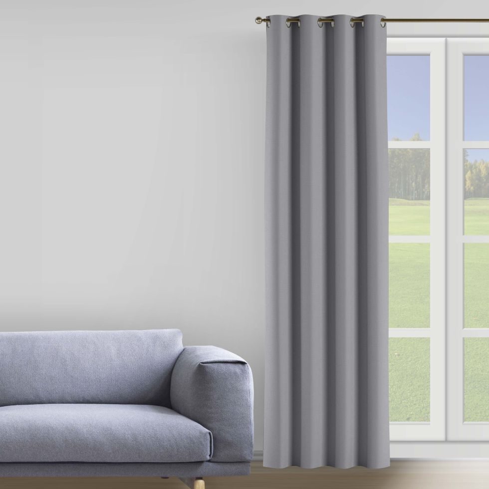 

Комплект штор Decorator 2 шт 200х258 серо-бежевый бархат на люверсах B129