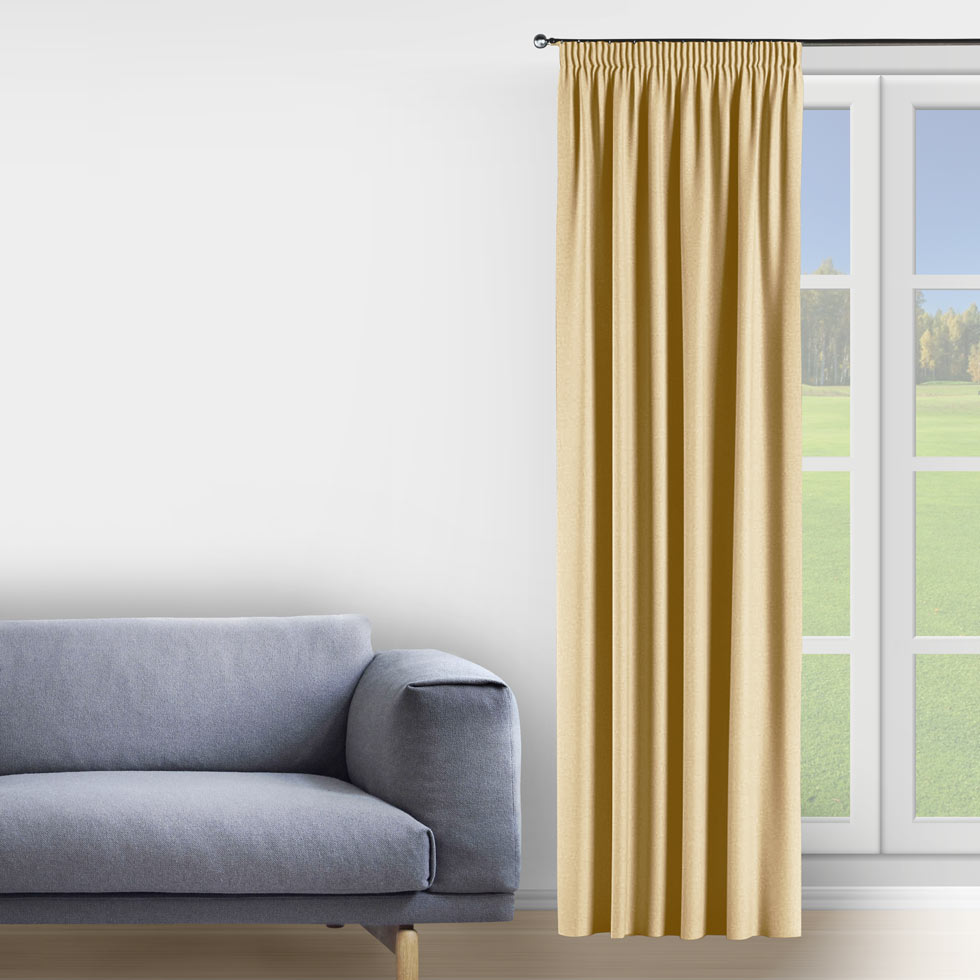 

Комплект штор Decorator 2 шт 150х275 светло-бежевый блэкаут на тесьме FD03