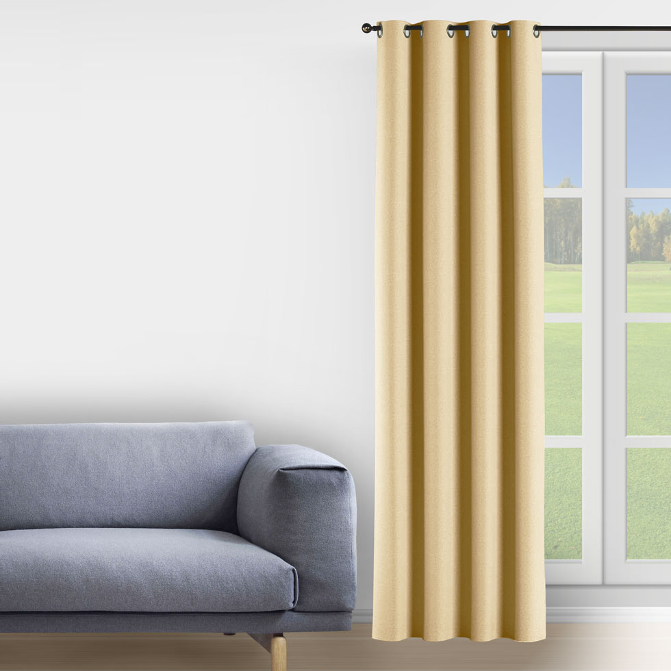 

Комплект штор Decorator 2 шт 250х258 светло-бежевый блэкаут на люверсах FD03