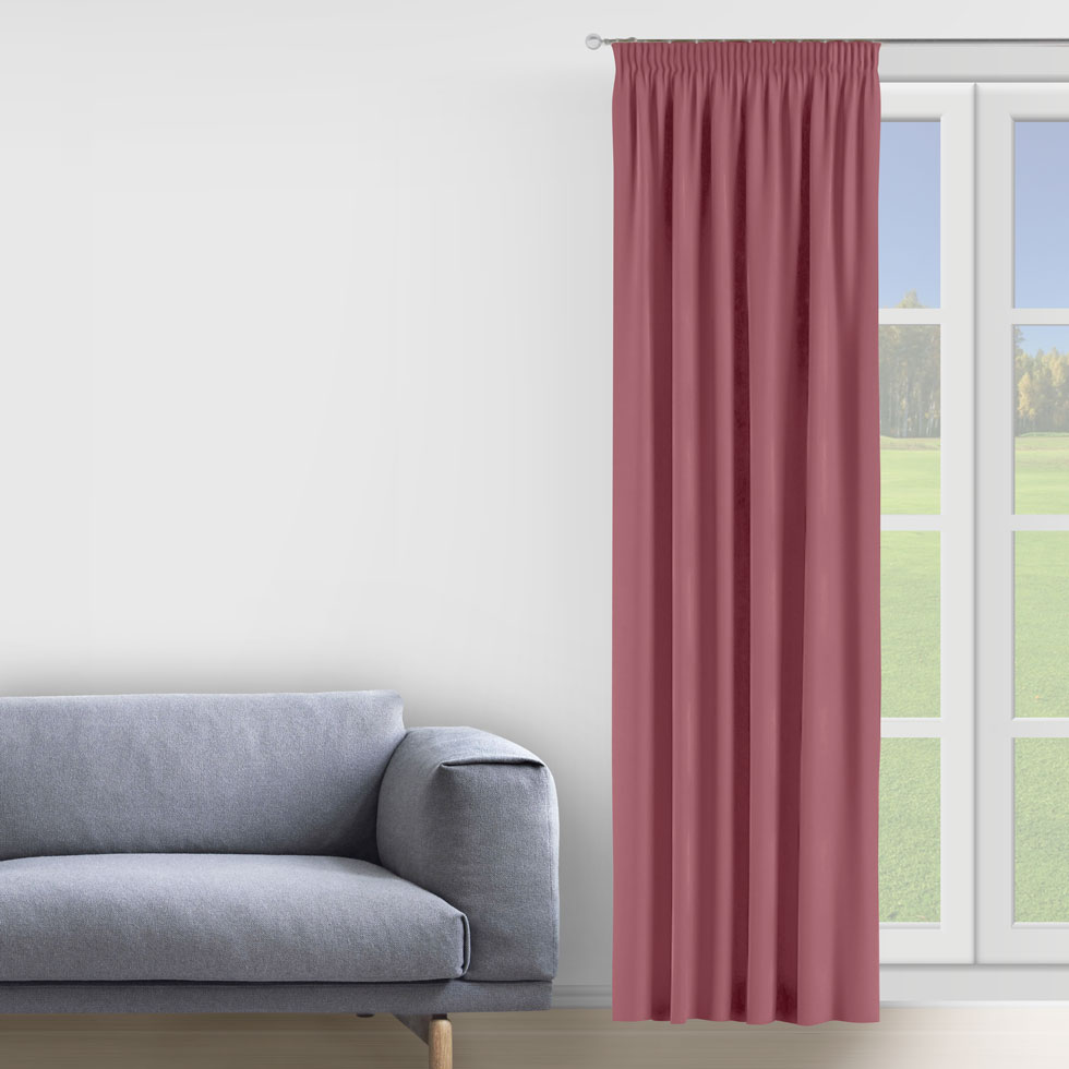 

Штора Decorator 300х275 сиреневый микровелюр на тесьме D005