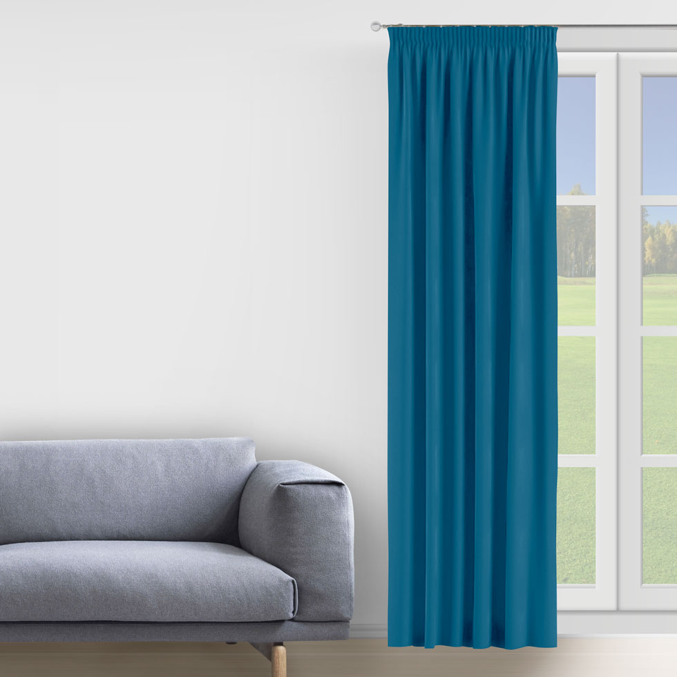 

Штора Decorator 300х275 электрик микровелюр на тесьме D063