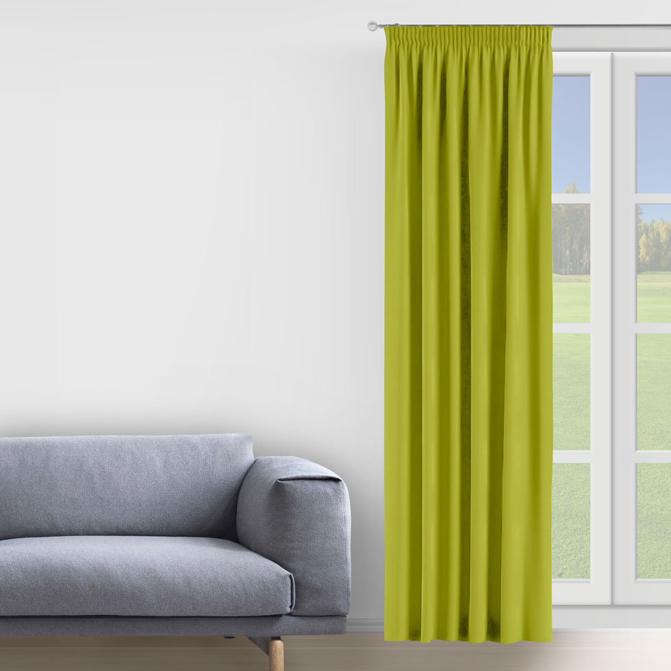 

Комплект штор Decorator 2 шт 250х275 оливковый микровелюр на тесьме D031