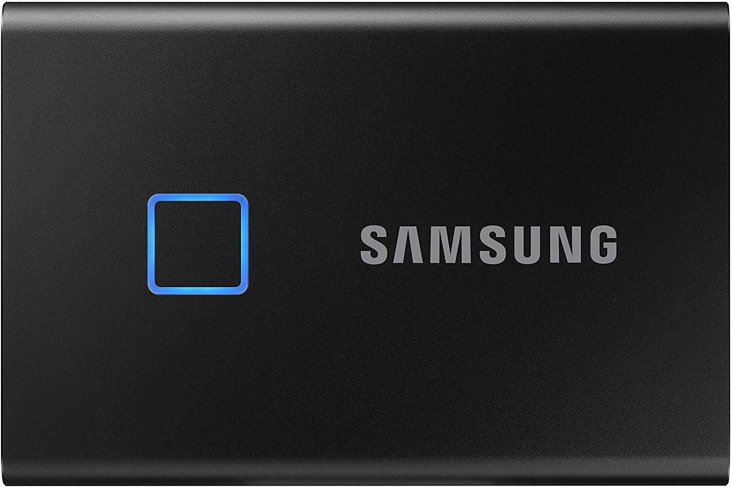 Акція на Samsung Portable SSD T7 TOUCH 2TB USB 3.2 Type-C (MU-PC2T0K/WW) External Black від Rozetka UA