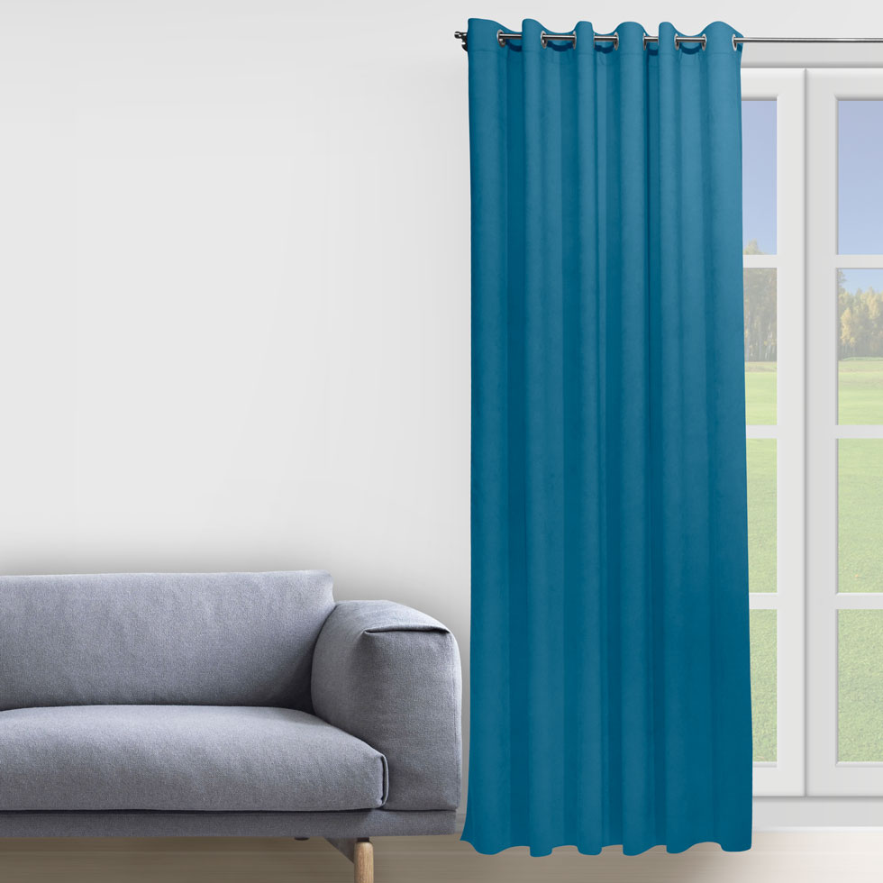 

Комплект штор Decorator 2 шт 150х258 электрик микровелюр на люверсах D063