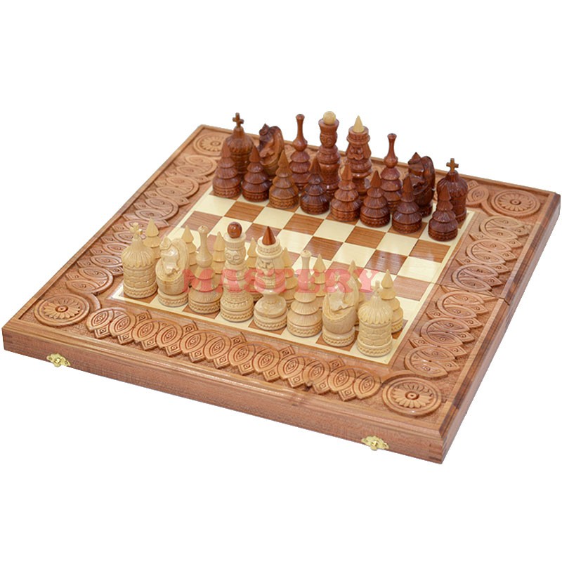 

Шахматы Гуцульщина. 50х50 см. Резные 31506