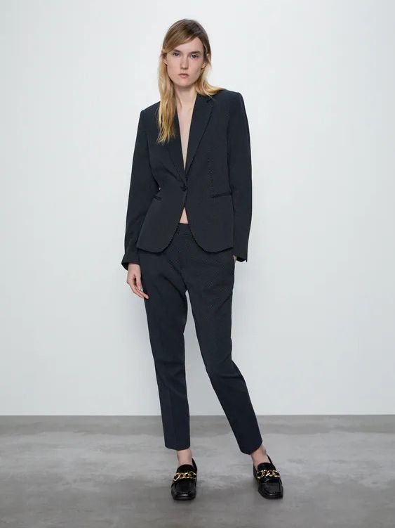 

Брюки Zara 2753-031-401  Темно-синие, Брюки Zara 2753-031-401 40 Темно-синие