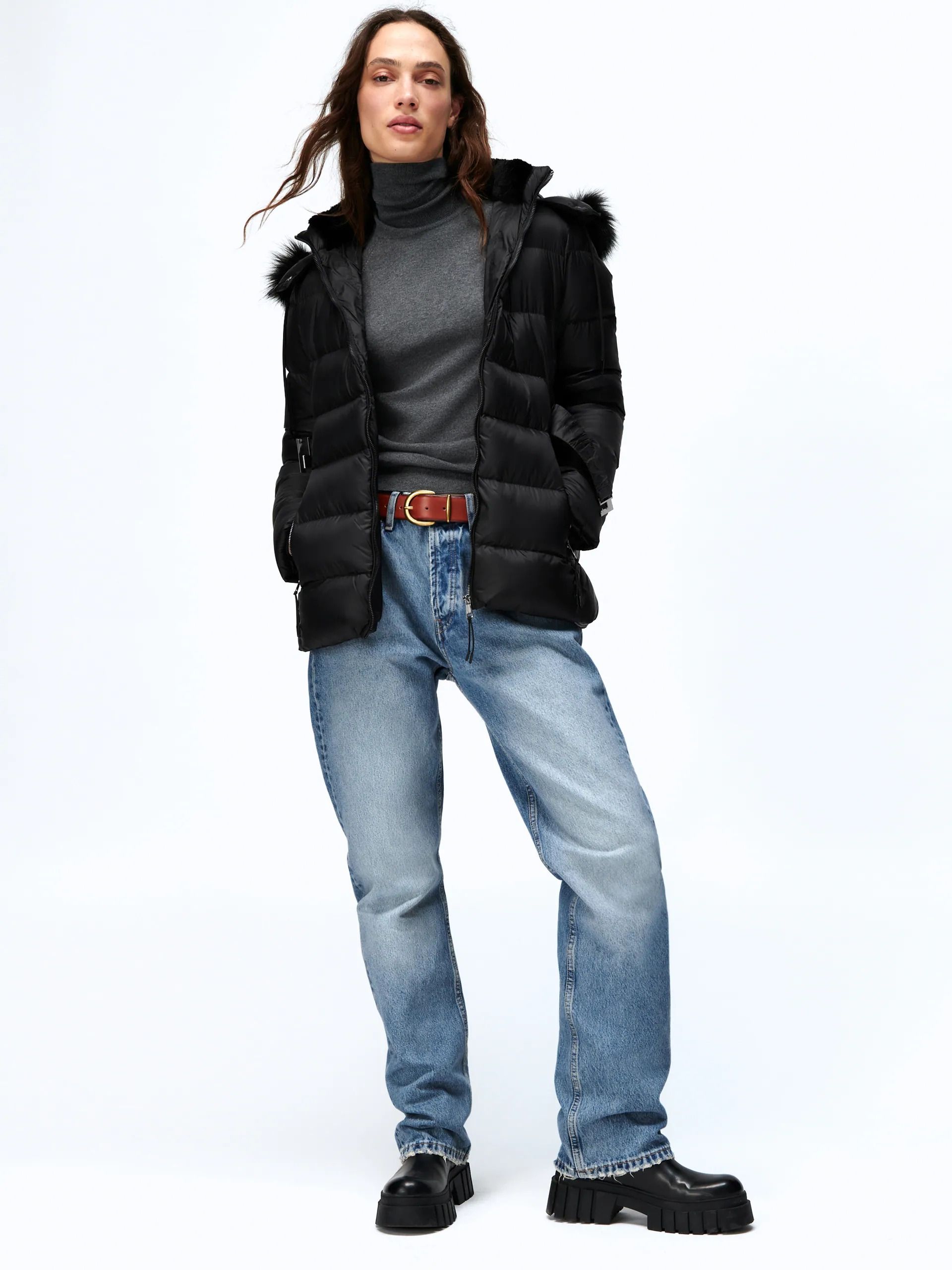 

Пуховик Zara 2969-295-800  Черный, Пуховик Zara 2969-295-800 M Черный