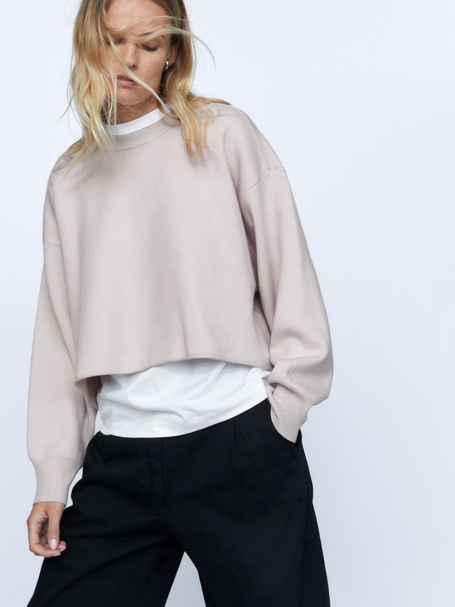 

Джемпер Zara 308-9458063  Светло-розовый, Джемпер Zara 308-9458063 XL Светло-розовый