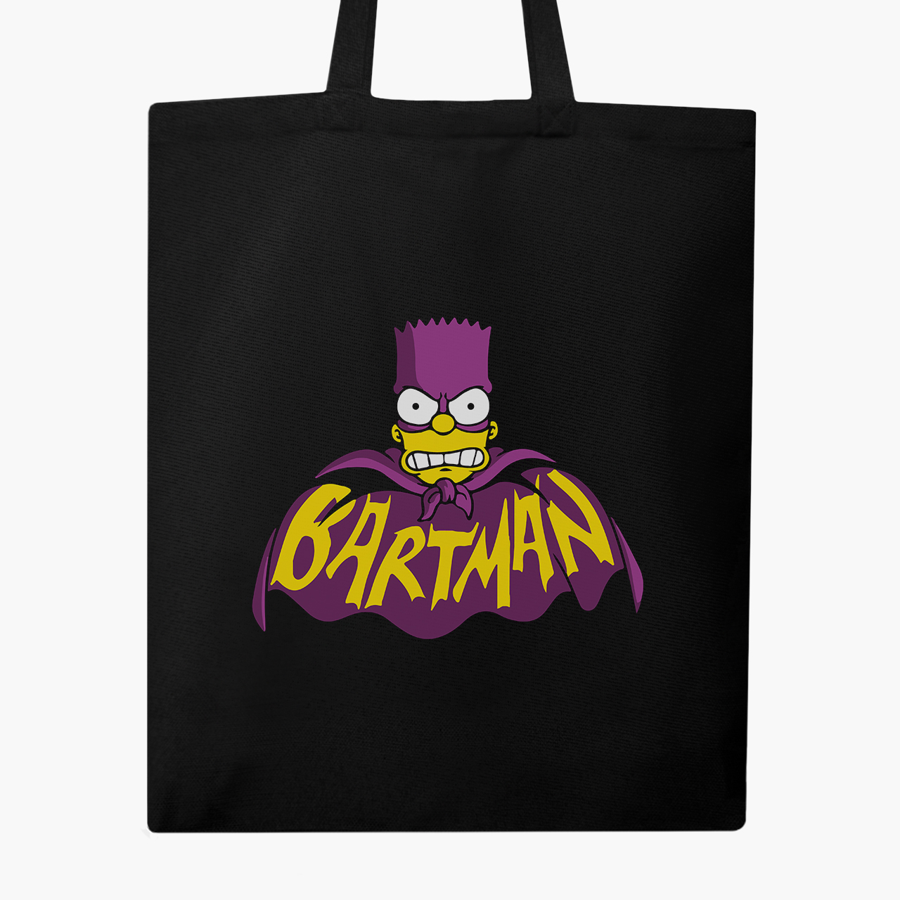 

Эко сумка шоппер Бартмен Барт Симпсон (Bartman The Simpsons) (9227-3409) 41x35 см Черный