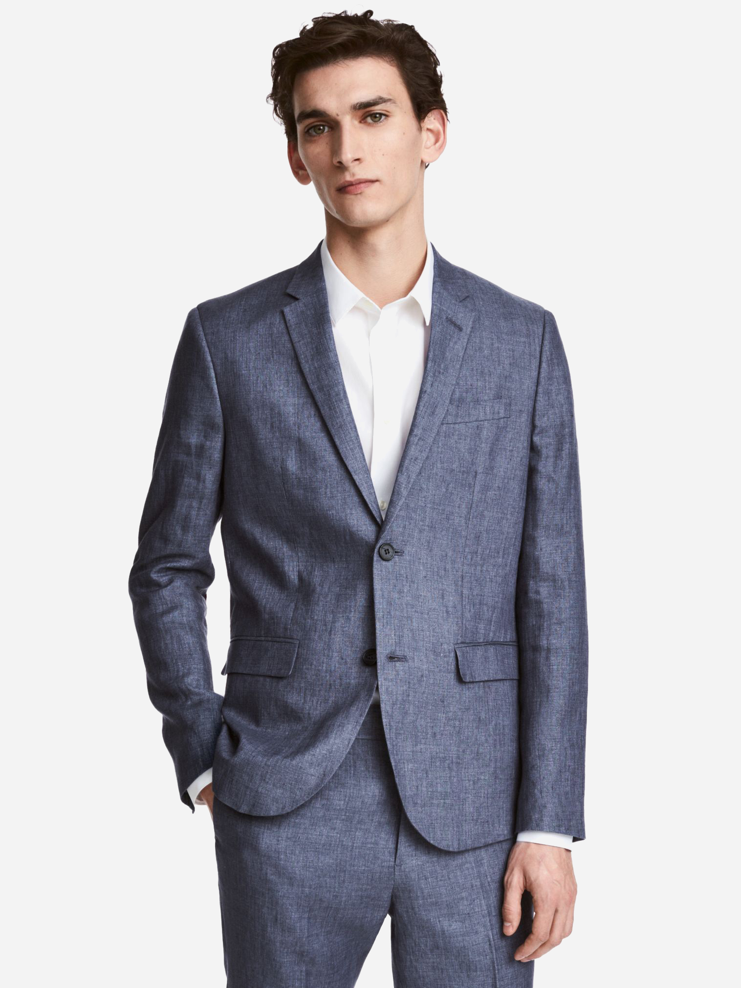 

Пиджак H&M 060343090  Светло-синий, Пиджак H&M 060343090 46 Светло-синий