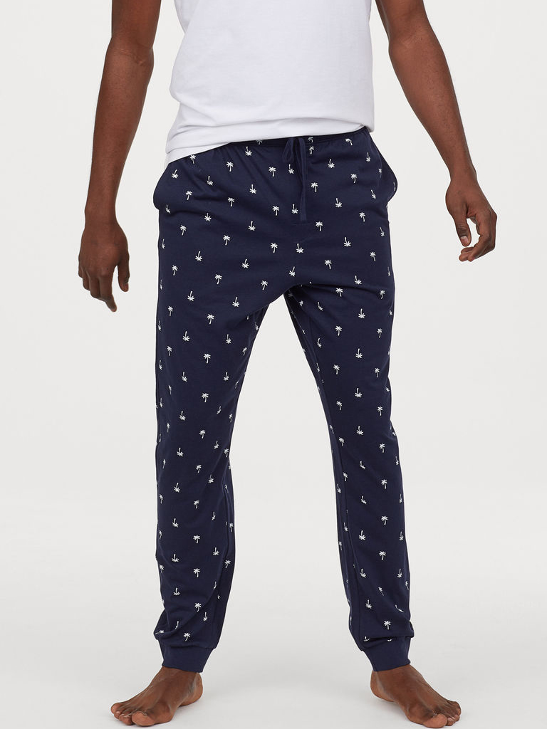 

Брюки пижамные H&M 060713380  Темно-синие с белым, Брюки пижамные H&M 060713380 L Темно-синие с белым