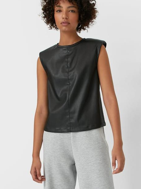 

Топ Stradivarius 6743/718/001  Черный, Топ Stradivarius 6743/718/001 S Черный
