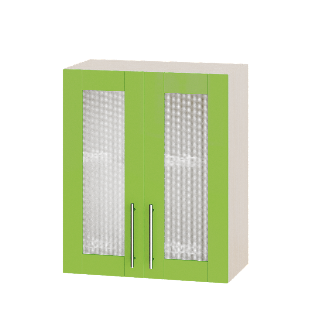 

Кухня Модерн Эверест модуль Верх Для Сушки Витрина ВВ06-600 Яблоко Глянец - Дуб молочный 60х30х72см + сушилка для посуды