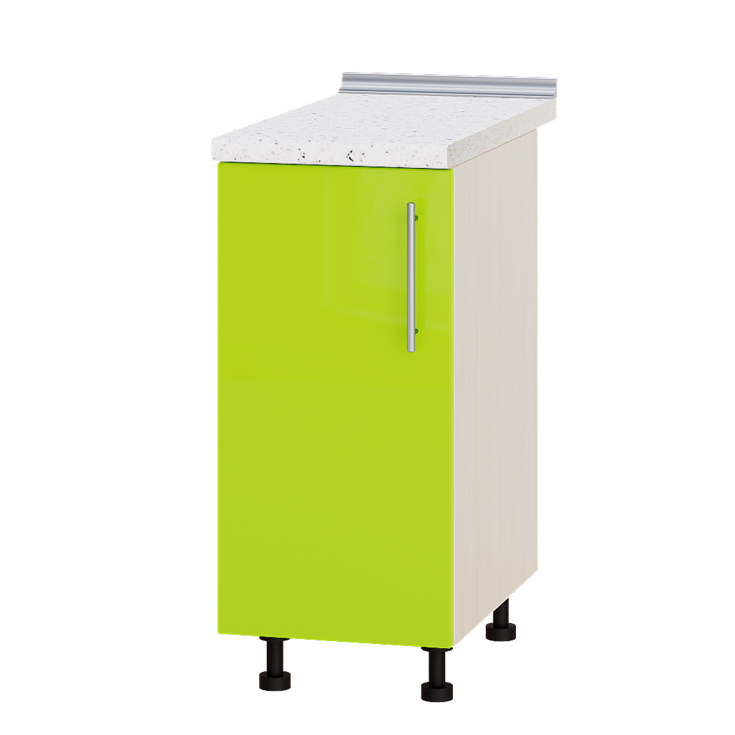 

Кухня Модерн модуль Низ Н83-370 Лайм Глянец - Дуб молочный 37х47х82см + столешница