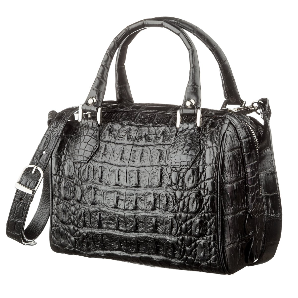 

Сумка женская CROCODILE LEATHER 18618 из натуральной кожи крокодила Черная