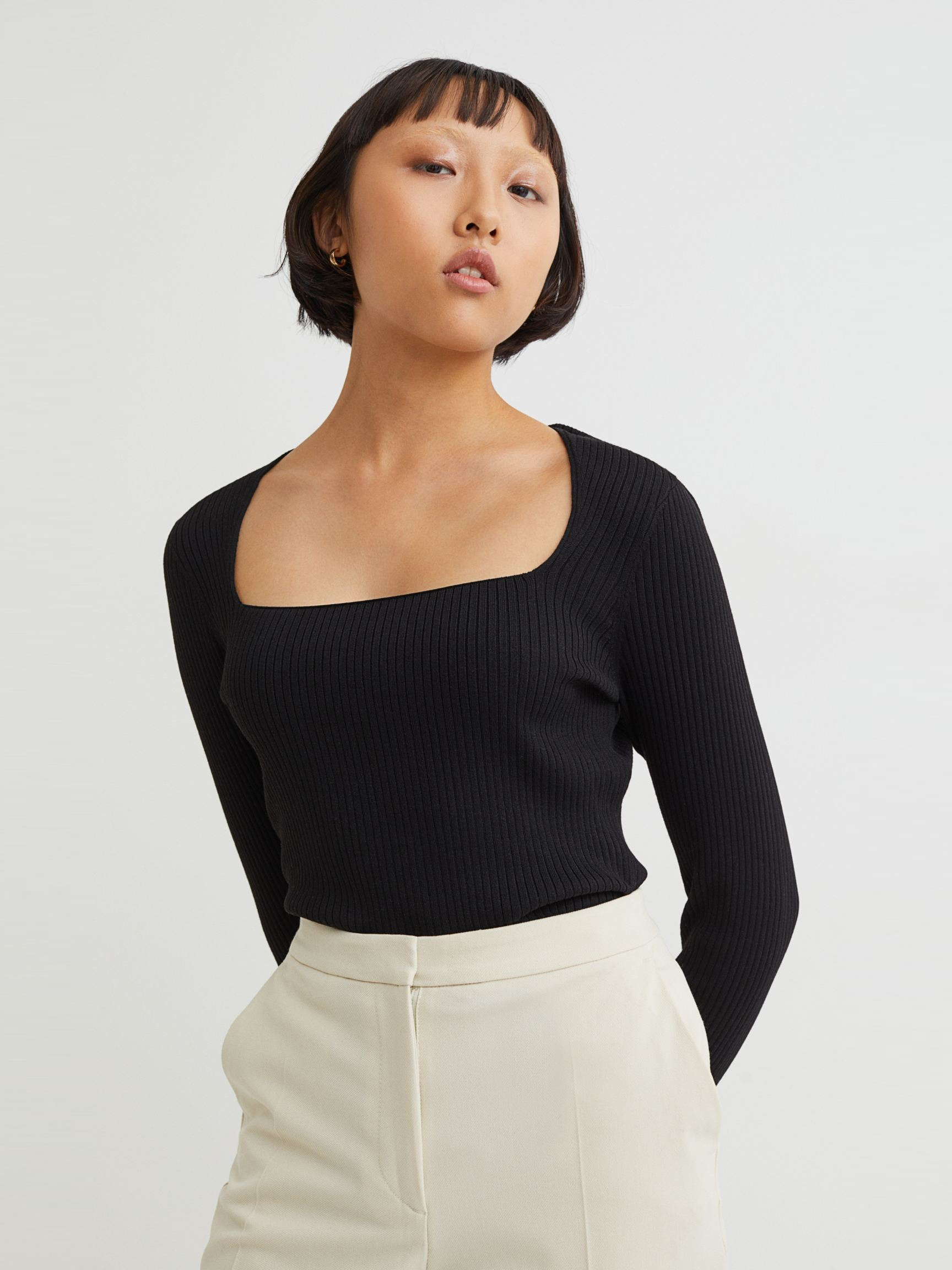 

Лонгслив H&M 9870463abr  Черный, Лонгслив H&M 9870463abr S Черный