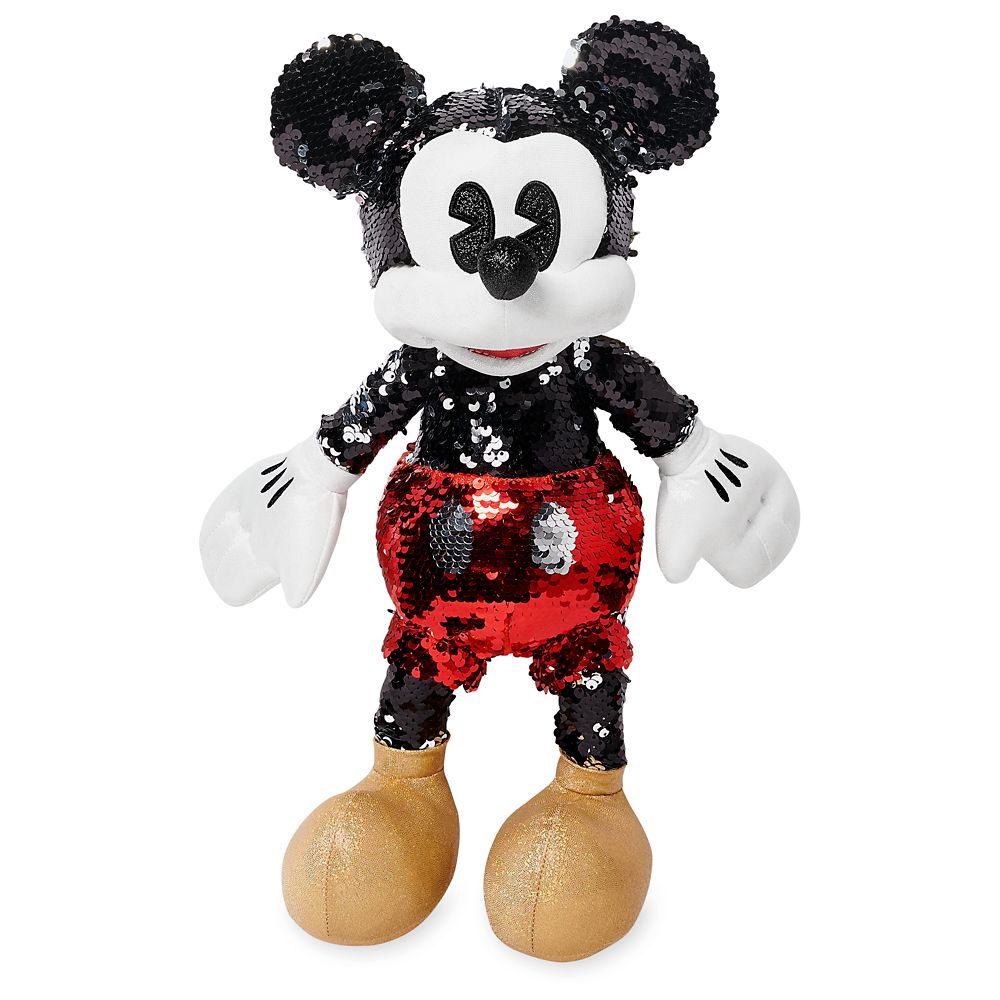 

Мягкая игрушка Микки Маус с пайетками 38 см Mickey Mouse Reversible Sequin