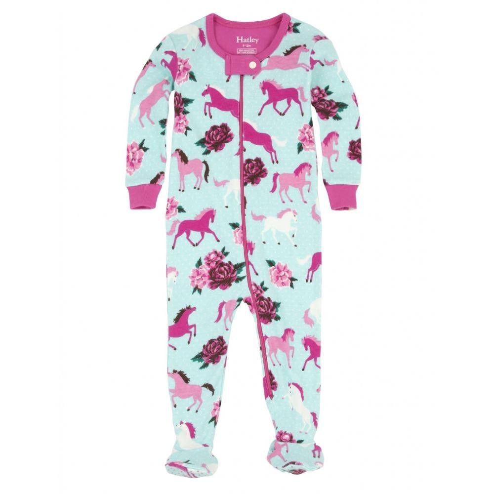 

Чоловічок Hatley PJ Ponies & Peonies 69см бірюзовий 6m (DR5FAHO234)