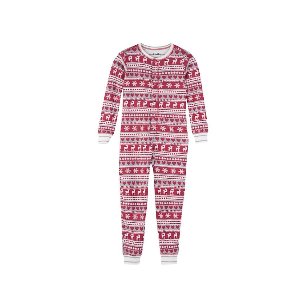 

Комбінезон-сліп Hatley PJ Fair Isle Deer 128см червоний 8А (F18HFK237B)