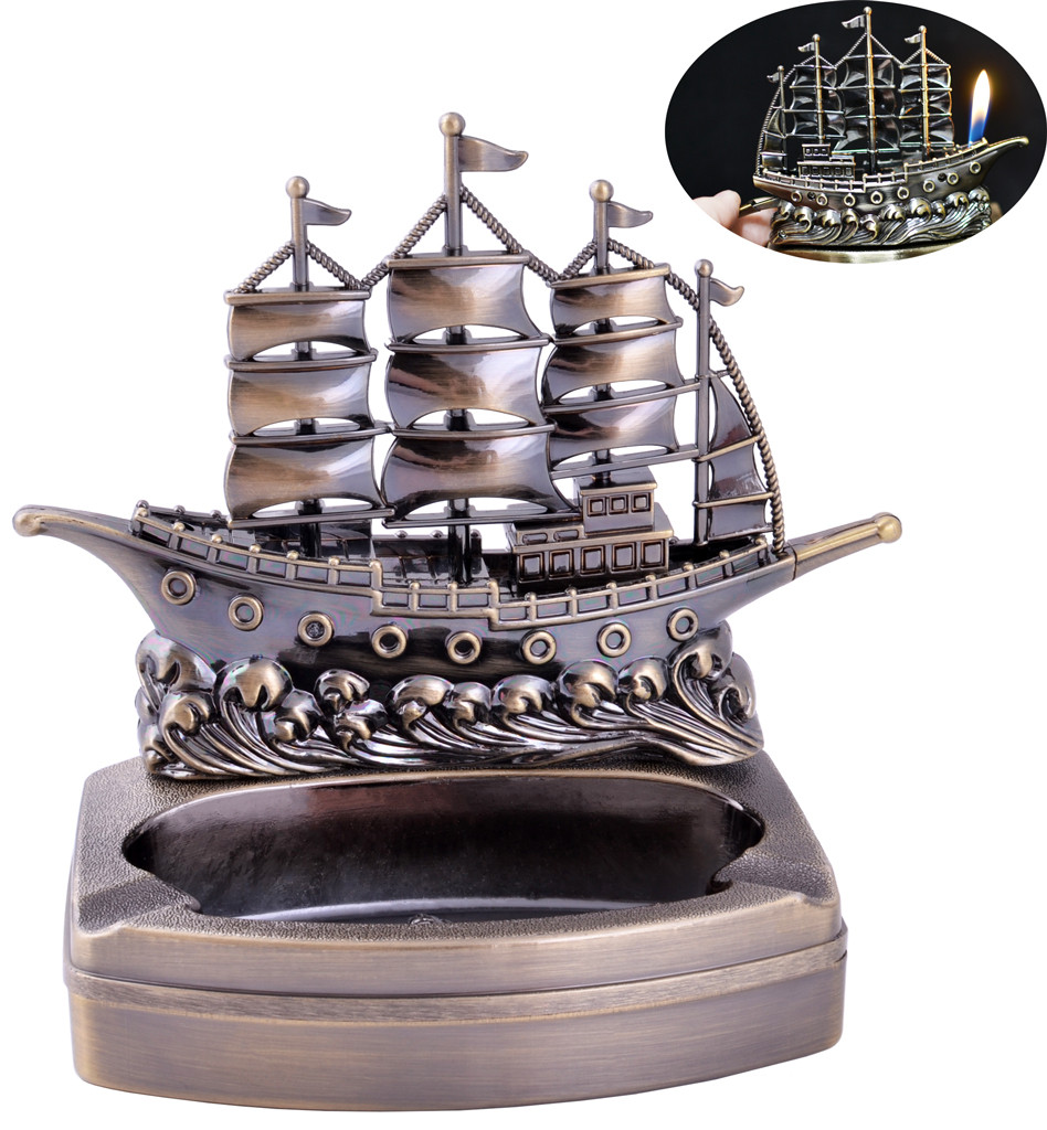 

Пепельница с зажигалкой Барк №HL-8881FC