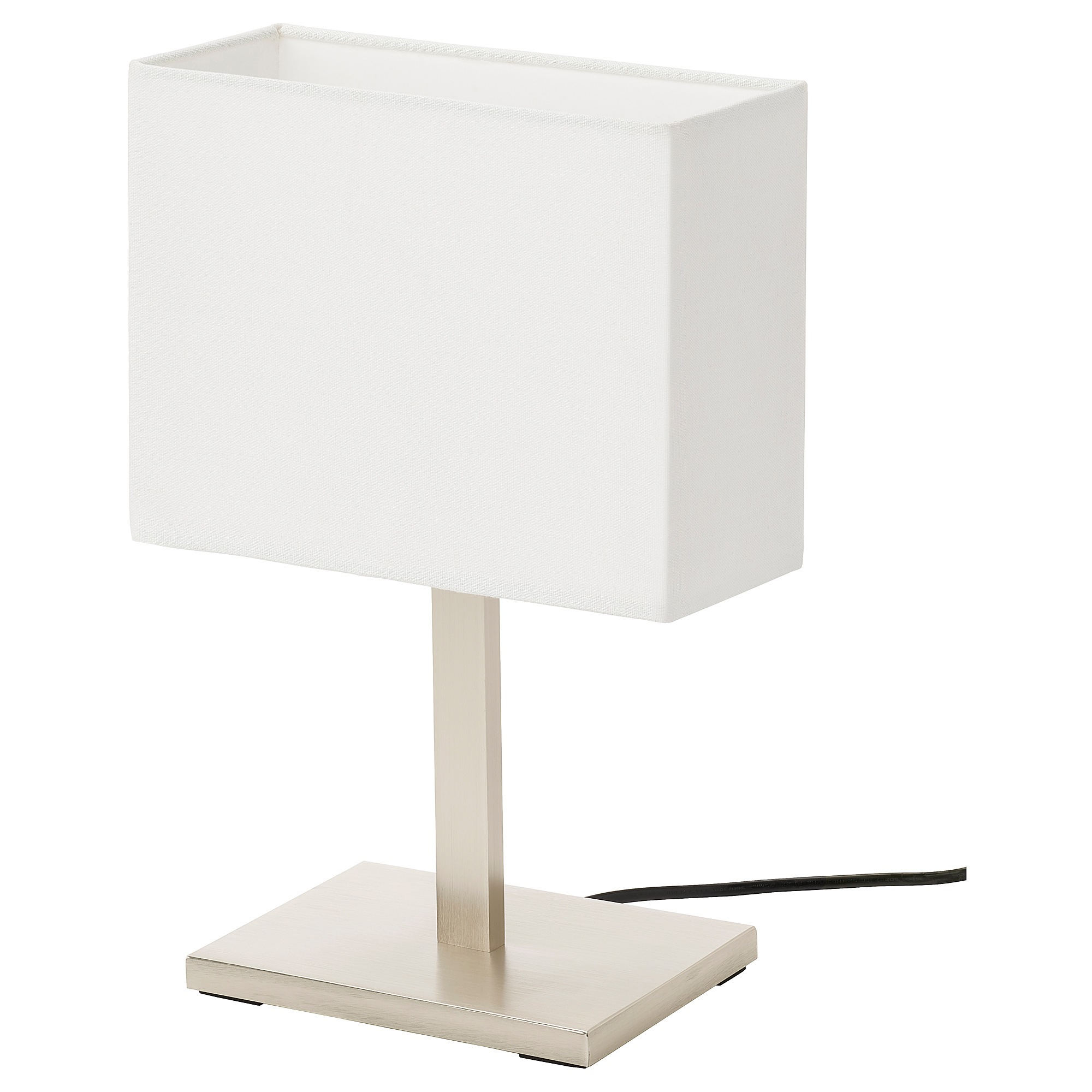

Настольная лампа IKEA TOMELILLA никелированная/белая 36 см 804.504.14