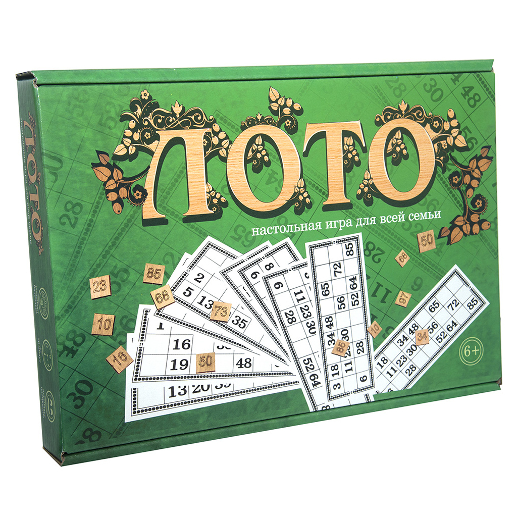 

Настольная игра Strateg Лото с деревянными фишками (русский язык) (30661)