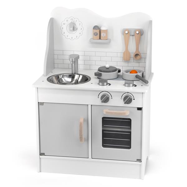 

Детская кухня из дерева с аксессуарами Viga Toys PolarB (Серый) (44049)