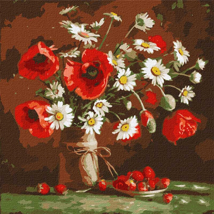 

Картина по номерам. Идейка "Маково-клубничный этюд" 40x40см Идейка (KHO2992)