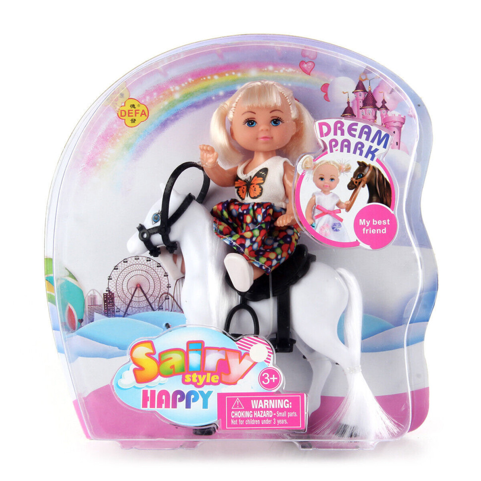 

Кукла типа Барби малышка на пони DEFA Bambi 3 вида (Белый) (8410(White))