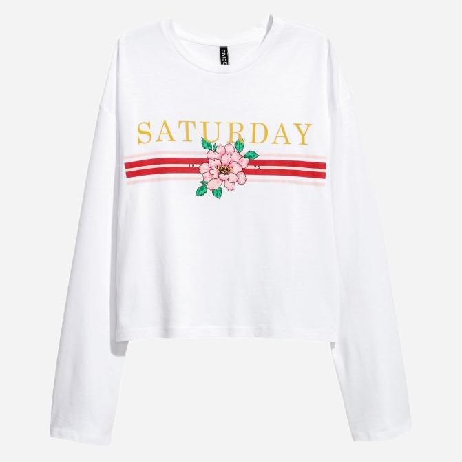 

Лонгслив H&M XAZ155824MIPJ  Белый, Лонгслив H&M XAZ155824MIPJ L Белый