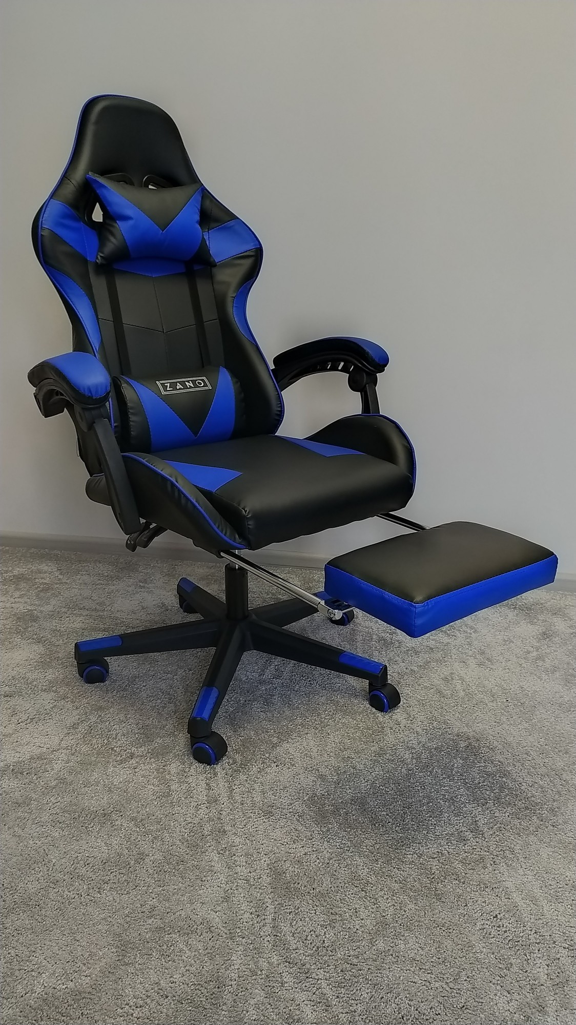 

Компьютерное геймерское кресло ZANO VINTO BLUE + Коврик под мышку