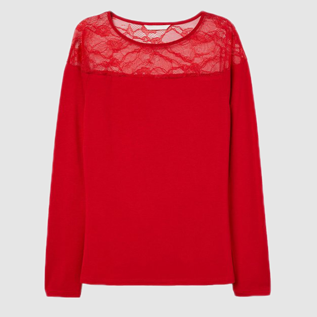 

Лонгслив H&M 2811-7160998  Красный, Лонгслив H&M 2811-7160998 S Красный