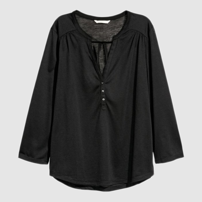 

Лонгслив H& 522398  Черный, Лонгслив H&M 522398 M Черный
