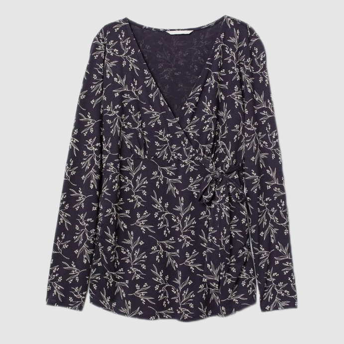 

Лонгслив H&M 0654407-8  Темно-синий, Лонгслив H&M 0654407-8 S Темно-синий