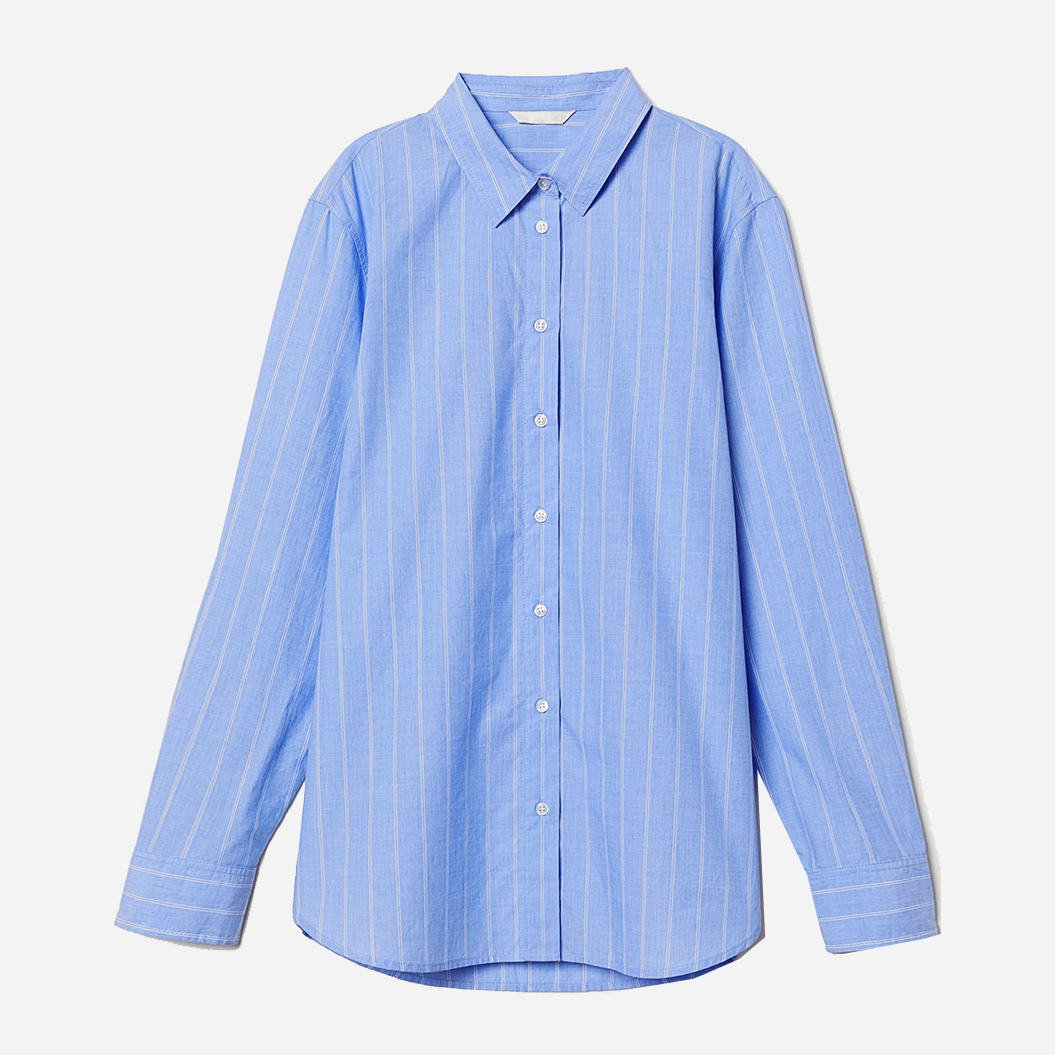 

Рубашка H&M 0639677_гол  Голубая, Рубашка H&M 0639677_гол 32 Голубая